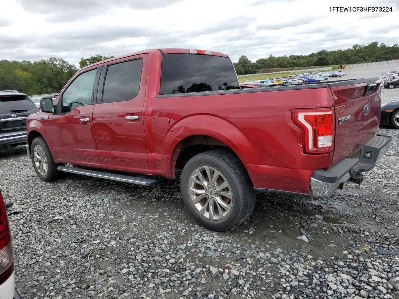 2017 Ford F150 Supercrew VIN: 1FTEW1CF3HFB73224 Lot: 72906404