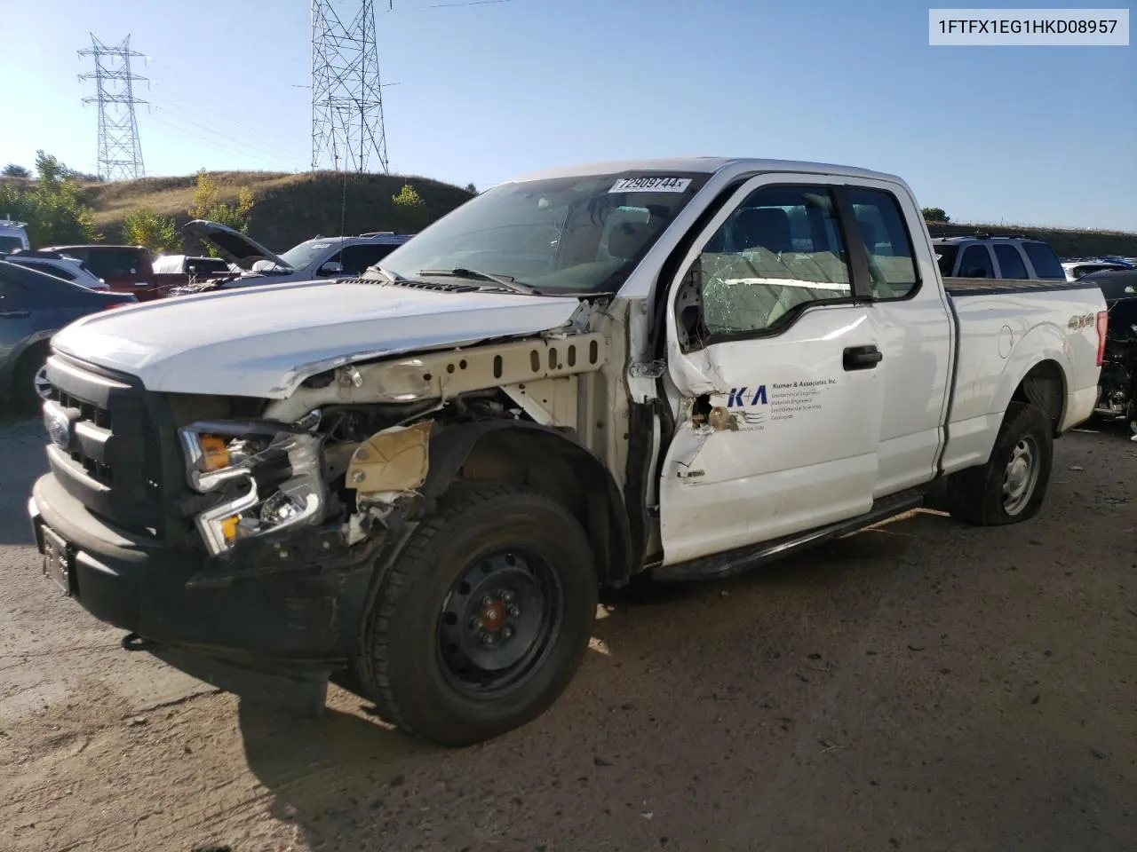 2017 Ford F150 Super Cab VIN: 1FTFX1EG1HKD08957 Lot: 72909744