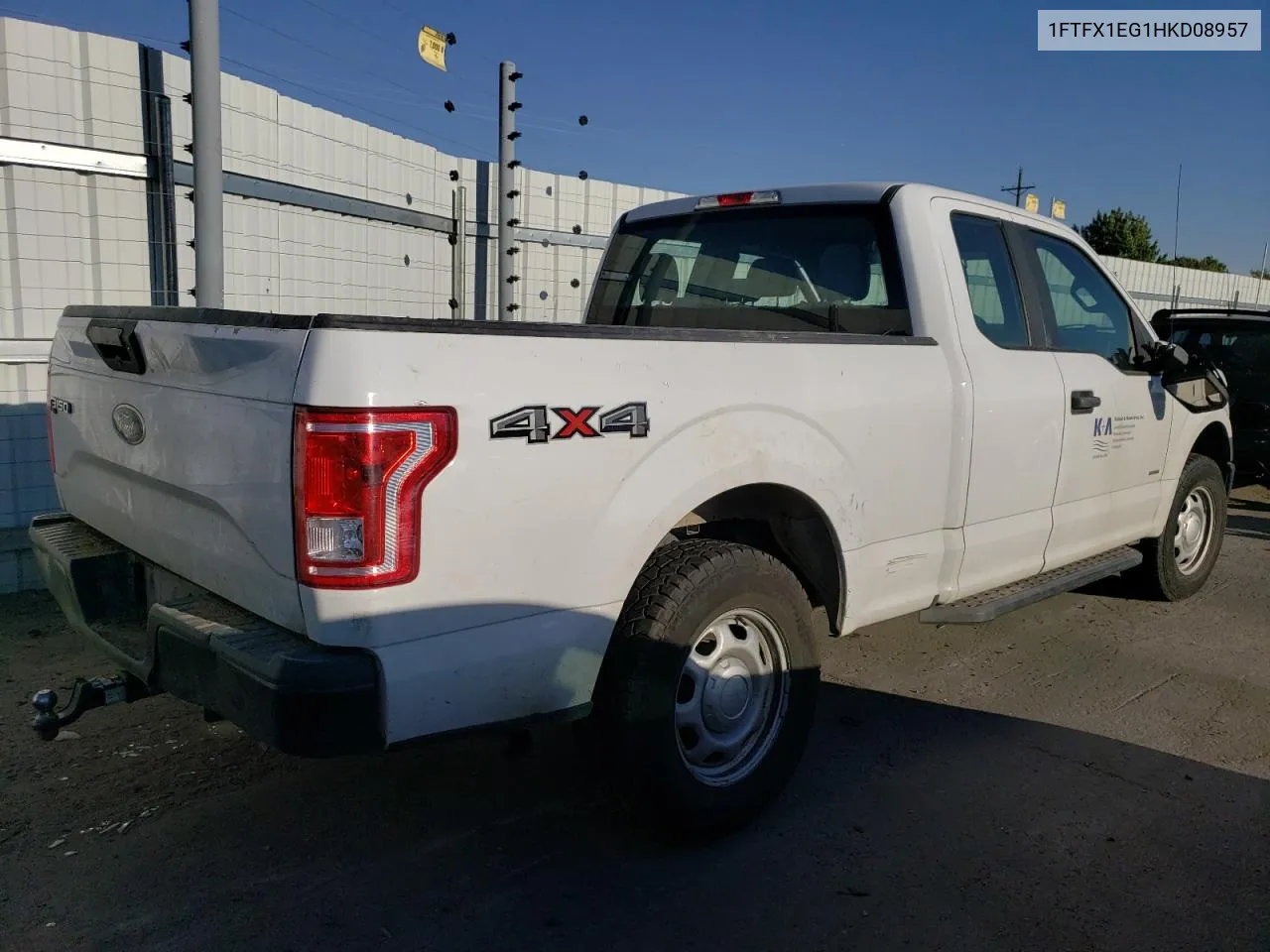 2017 Ford F150 Super Cab VIN: 1FTFX1EG1HKD08957 Lot: 72909744