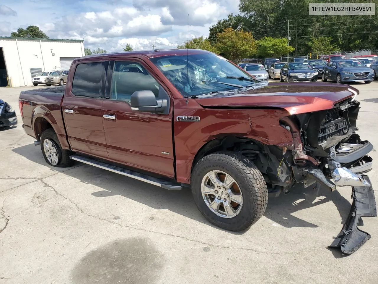 2017 Ford F150 Supercrew VIN: 1FTEW1EG2HFB49891 Lot: 72921644