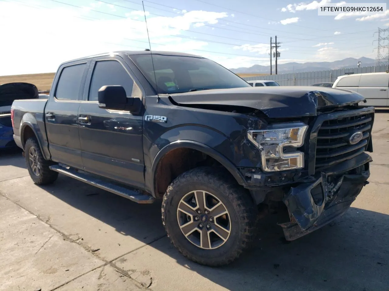 2017 Ford F150 Supercrew VIN: 1FTEW1EG9HKC12654 Lot: 72925054