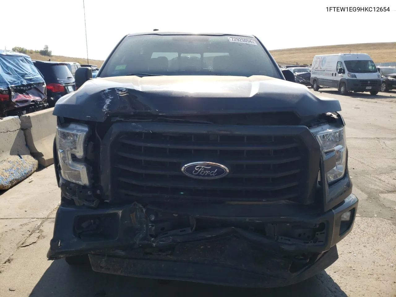 2017 Ford F150 Supercrew VIN: 1FTEW1EG9HKC12654 Lot: 72925054