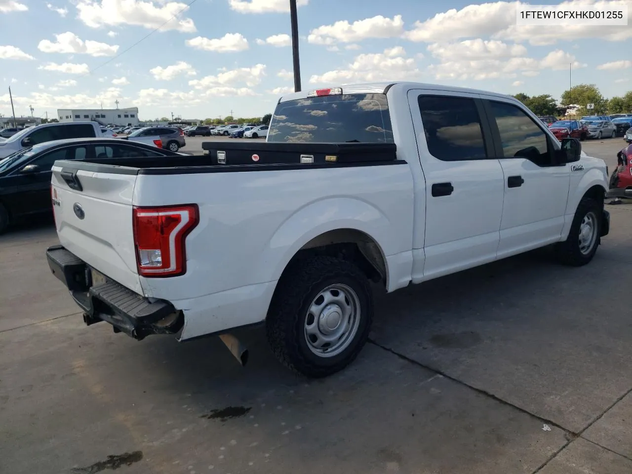 2017 Ford F150 Supercrew VIN: 1FTEW1CFXHKD01255 Lot: 73113894