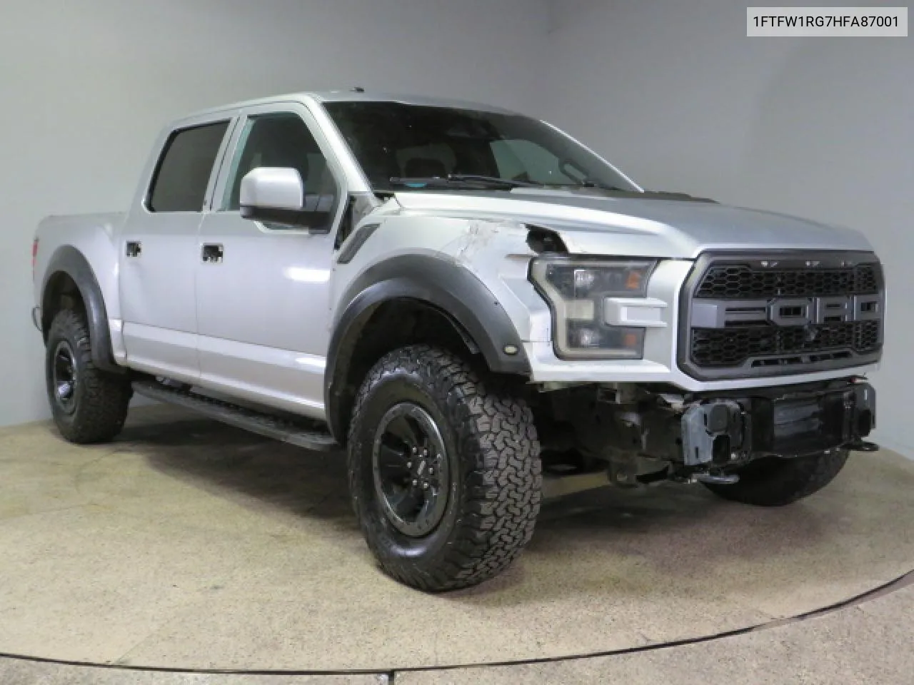 2017 Ford F150 Raptor VIN: 1FTFW1RG7HFA87001 Lot: 73157614