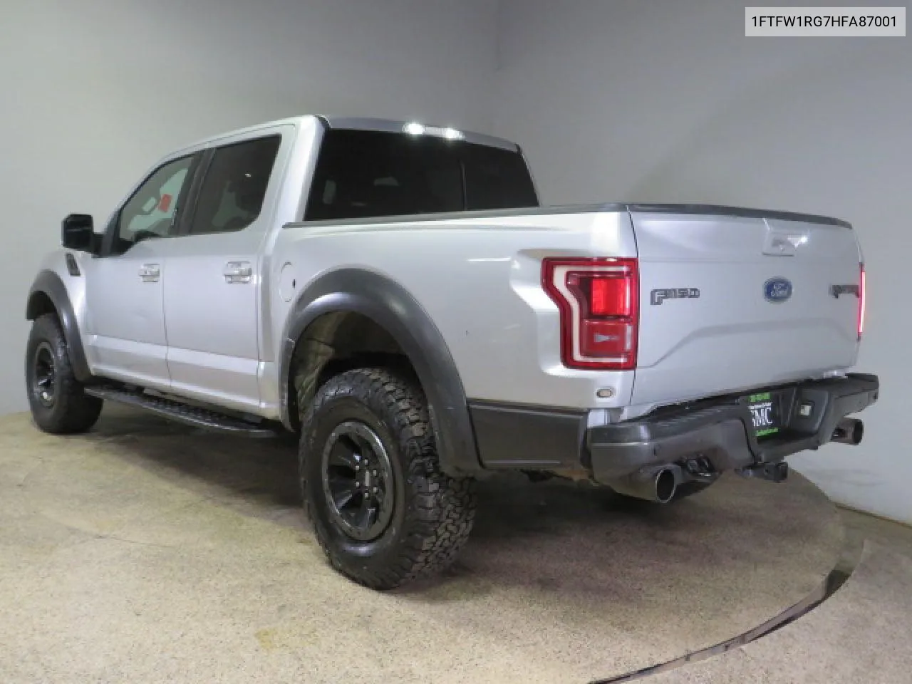 2017 Ford F150 Raptor VIN: 1FTFW1RG7HFA87001 Lot: 73157614