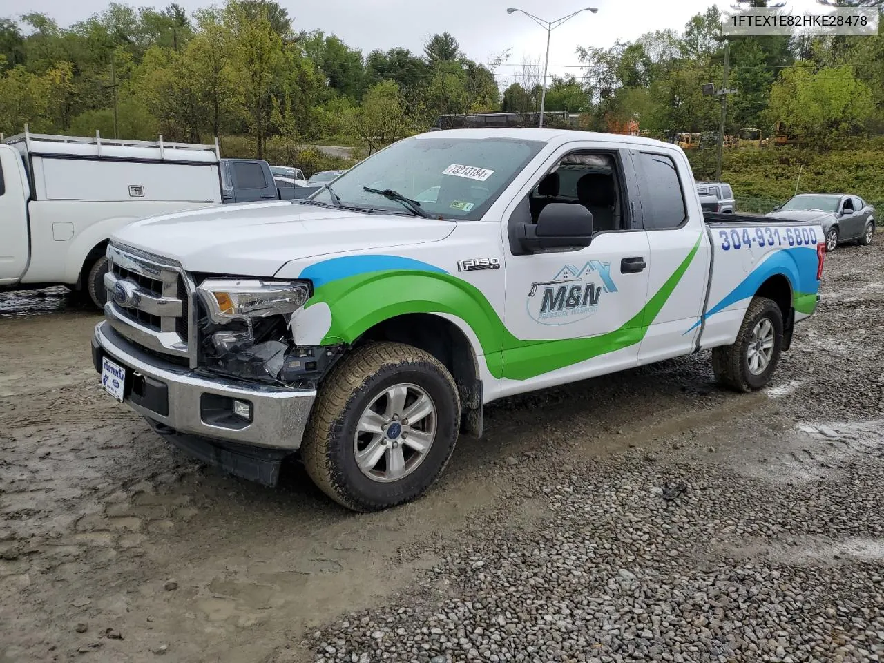 2017 Ford F150 Super Cab VIN: 1FTEX1E82HKE28478 Lot: 73213184