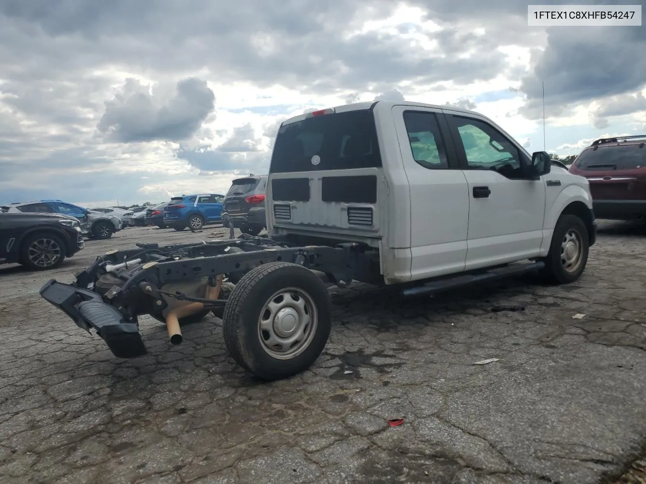 2017 Ford F150 Super Cab VIN: 1FTEX1C8XHFB54247 Lot: 73306984