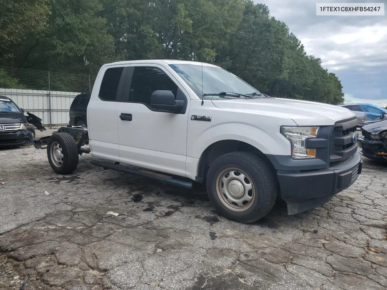 2017 Ford F150 Super Cab VIN: 1FTEX1C8XHFB54247 Lot: 73306984