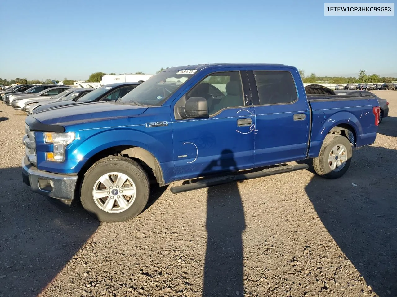 2017 Ford F150 Supercrew VIN: 1FTEW1CP3HKC99583 Lot: 73344764