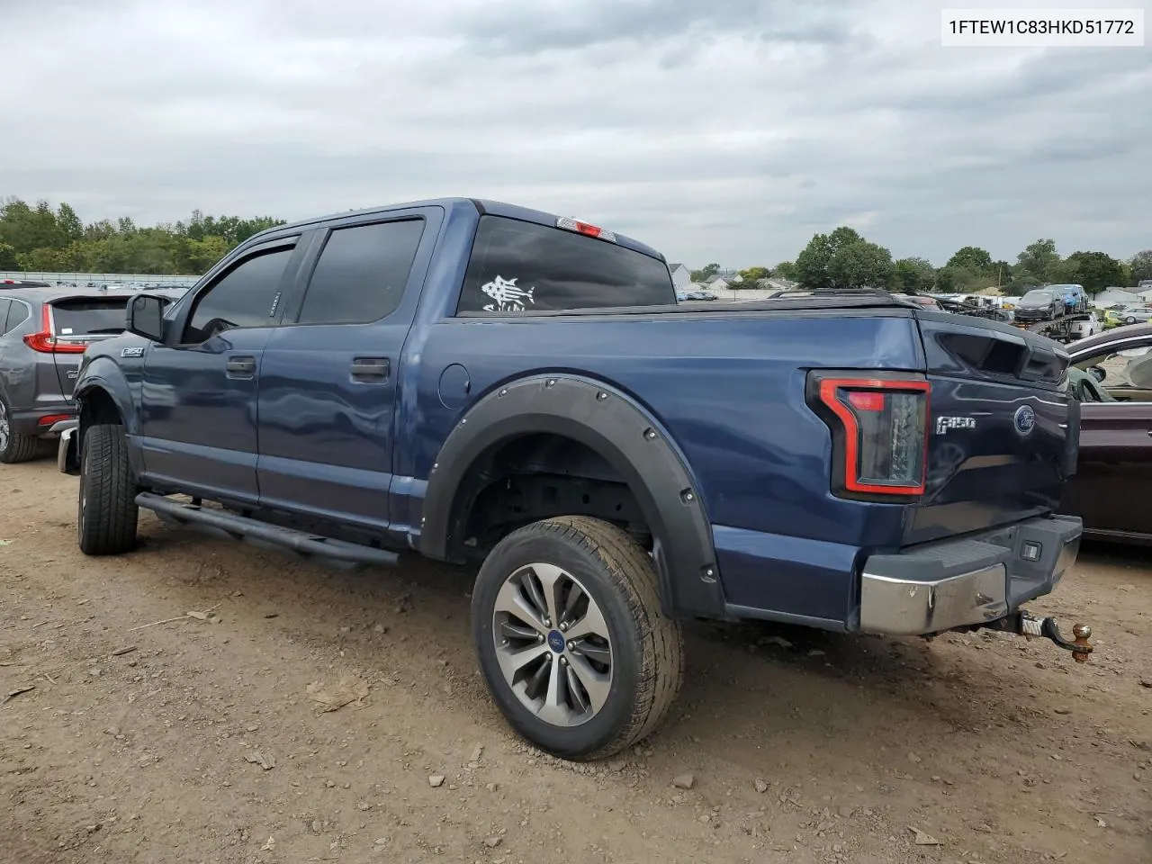 2017 Ford F150 Supercrew VIN: 1FTEW1C83HKD51772 Lot: 73383984