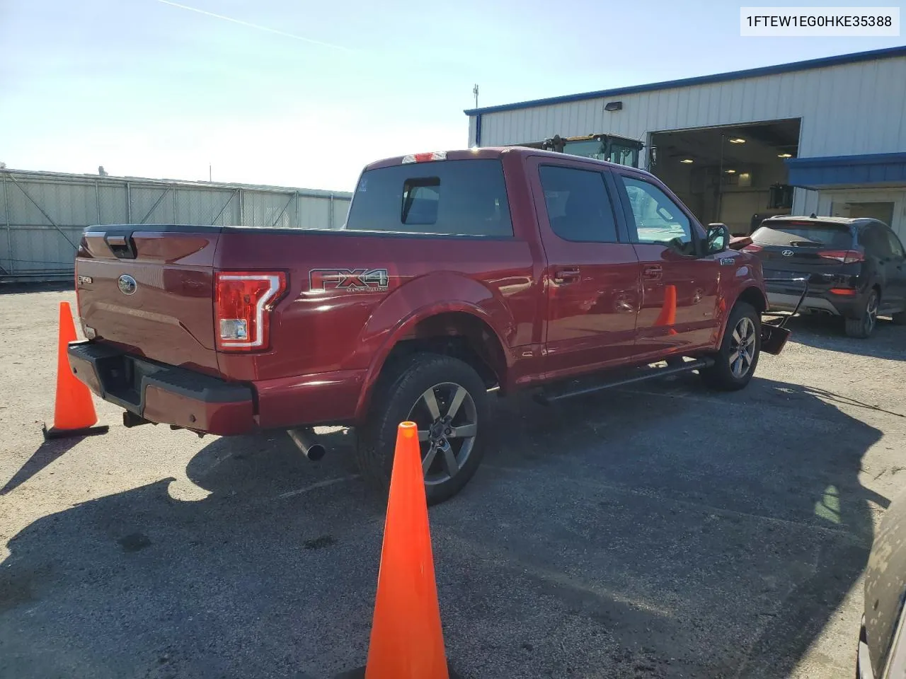 2017 Ford F150 Supercrew VIN: 1FTEW1EG0HKE35388 Lot: 73642724