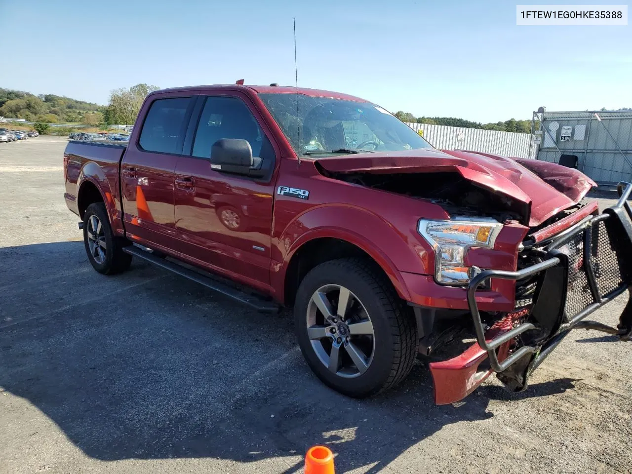 2017 Ford F150 Supercrew VIN: 1FTEW1EG0HKE35388 Lot: 73642724