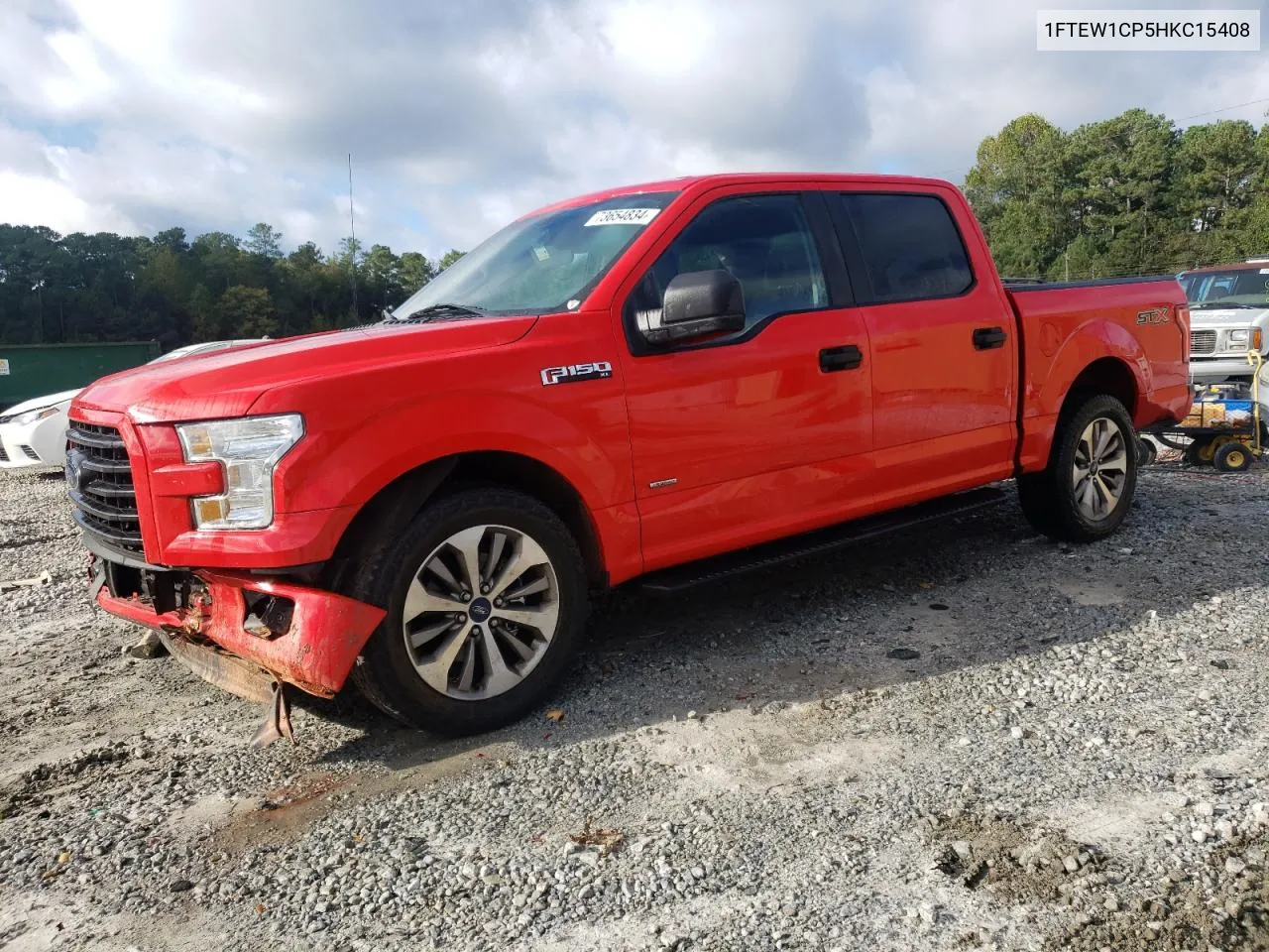 2017 Ford F150 Supercrew VIN: 1FTEW1CP5HKC15408 Lot: 73654834