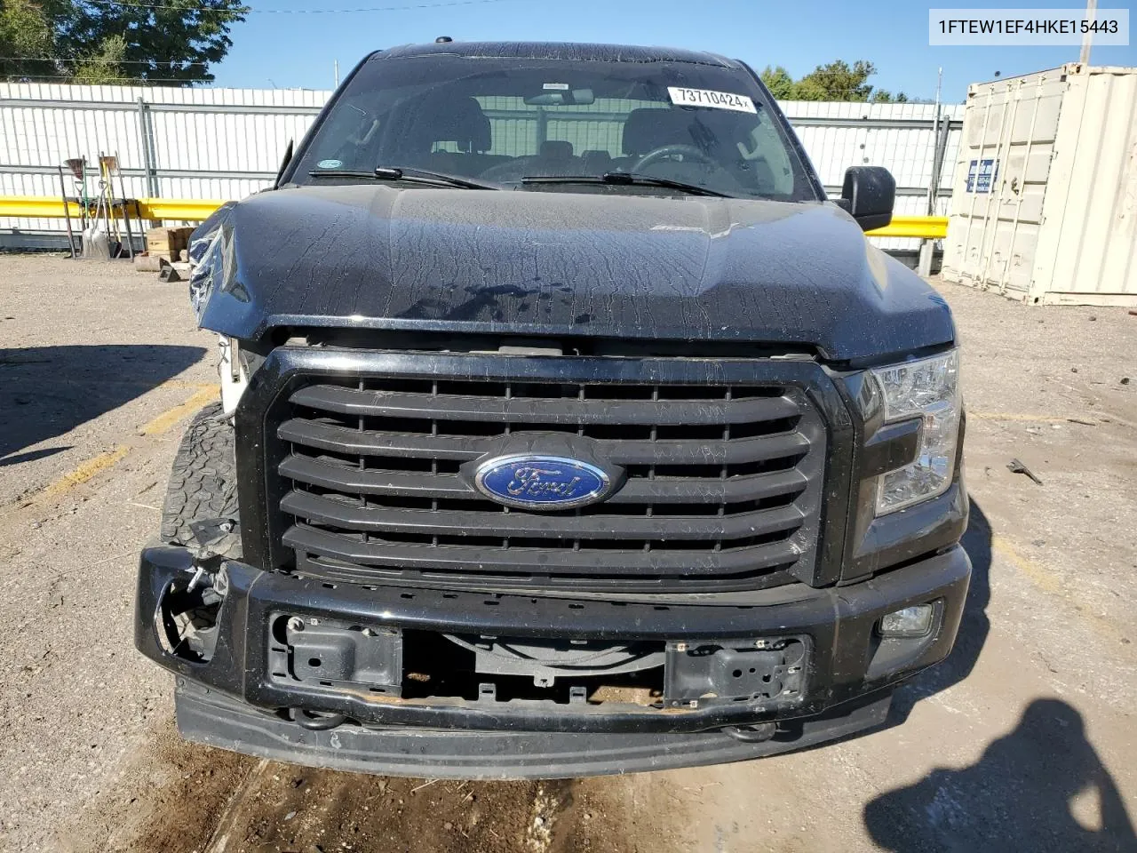 2017 Ford F150 Supercrew VIN: 1FTEW1EF4HKE15443 Lot: 73710424