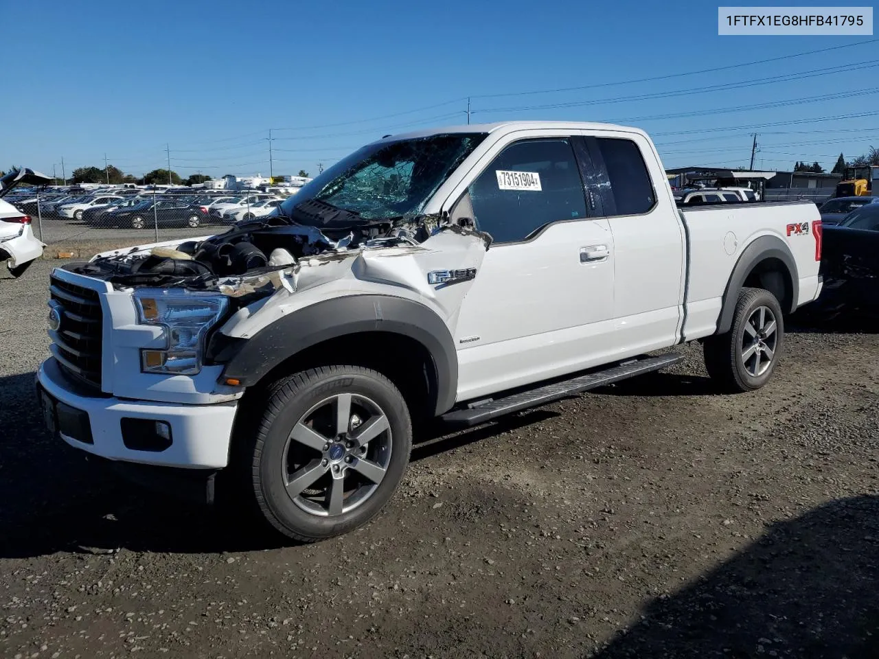 2017 Ford F150 Super Cab VIN: 1FTFX1EG8HFB41795 Lot: 73741814