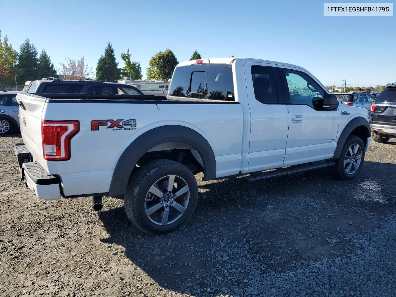 2017 Ford F150 Super Cab VIN: 1FTFX1EG8HFB41795 Lot: 73741814