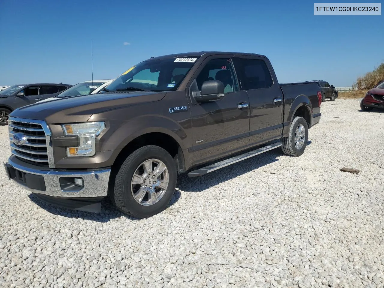 2017 Ford F150 Supercrew VIN: 1FTEW1CG0HKC23240 Lot: 73747594