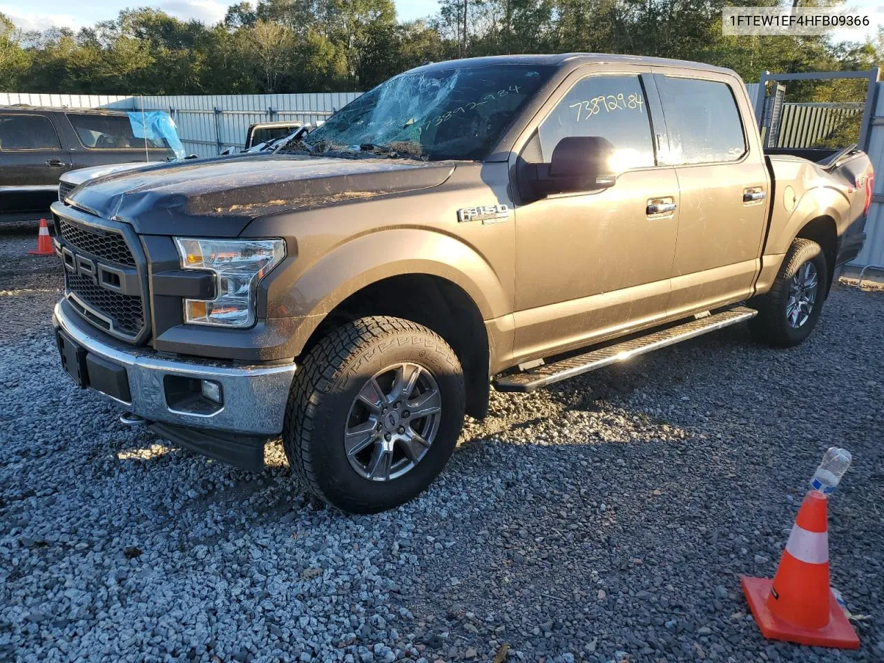 2017 Ford F150 Supercrew VIN: 1FTEW1EF4HFB09366 Lot: 73892984