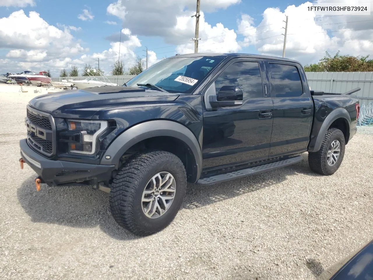 2017 Ford F150 Raptor VIN: 1FTFW1RG3HFB73924 Lot: 73926954