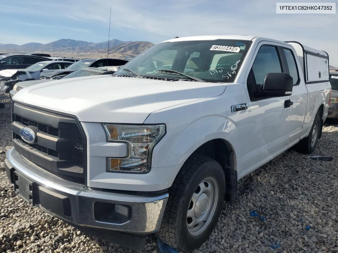 2017 Ford F150 Super Cab VIN: 1FTEX1C82HKC47352 Lot: 73986434