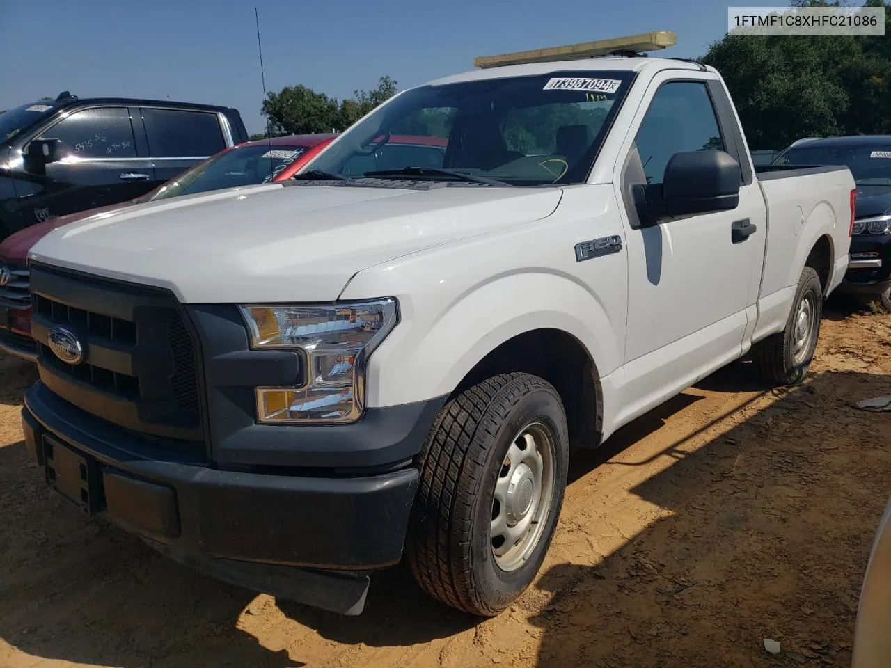 2017 Ford F150 VIN: 1FTMF1C8XHFC21086 Lot: 73987094