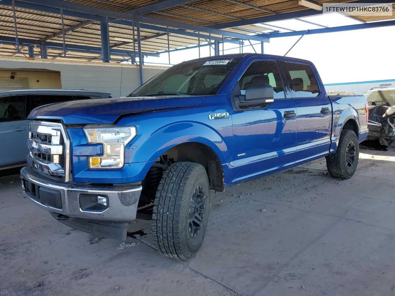 2017 Ford F150 Supercrew VIN: 1FTEW1EP1HKC83766 Lot: 74125994