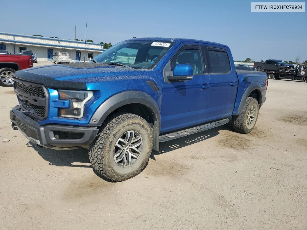 2017 Ford F150 Raptor VIN: 1FTFW1RGXHFC79934 Lot: 74214374