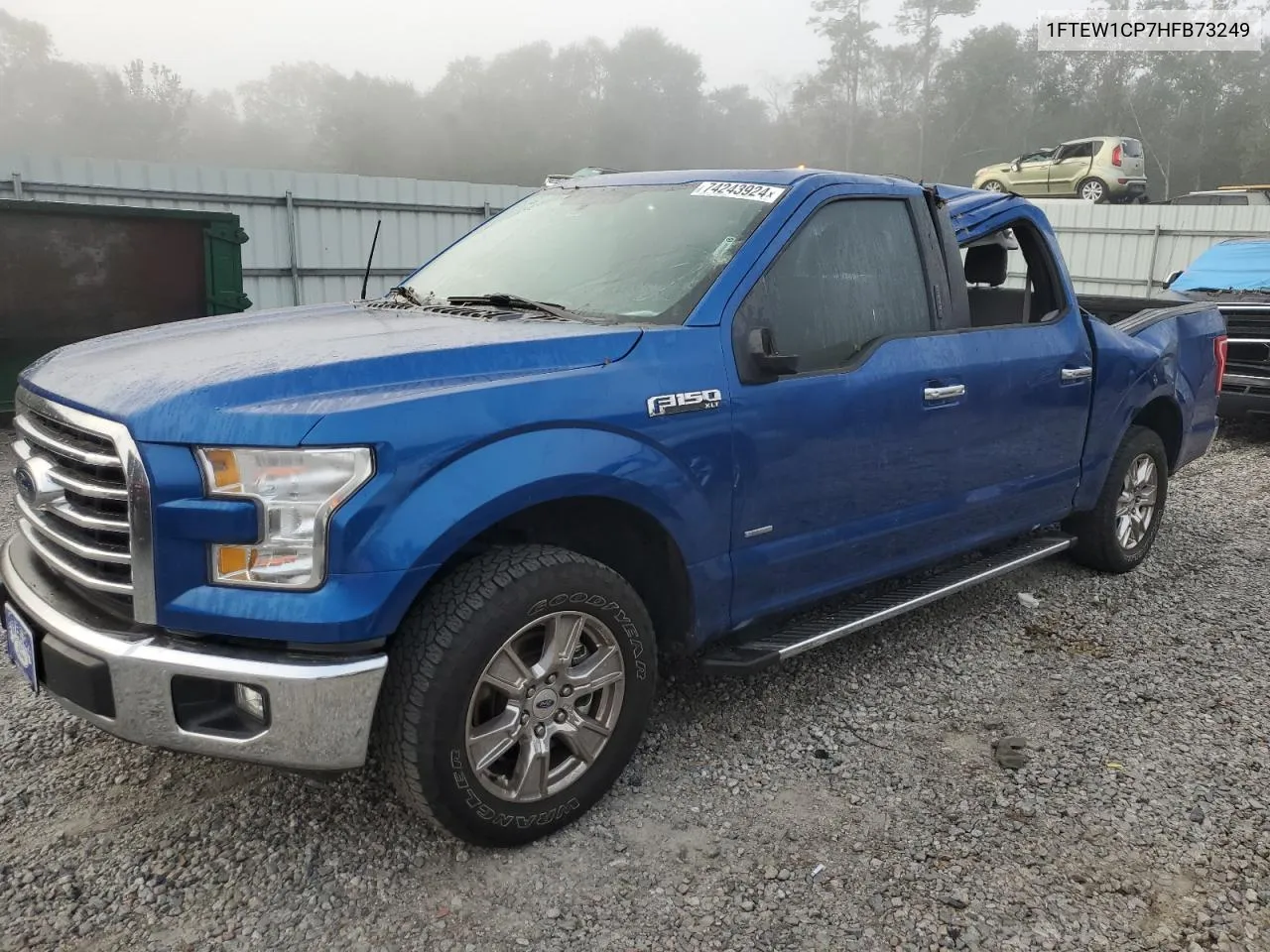 2017 Ford F150 Supercrew VIN: 1FTEW1CP7HFB73249 Lot: 74243924