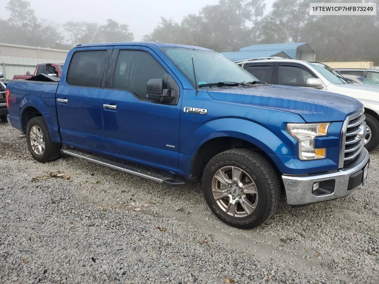 2017 Ford F150 Supercrew VIN: 1FTEW1CP7HFB73249 Lot: 74243924