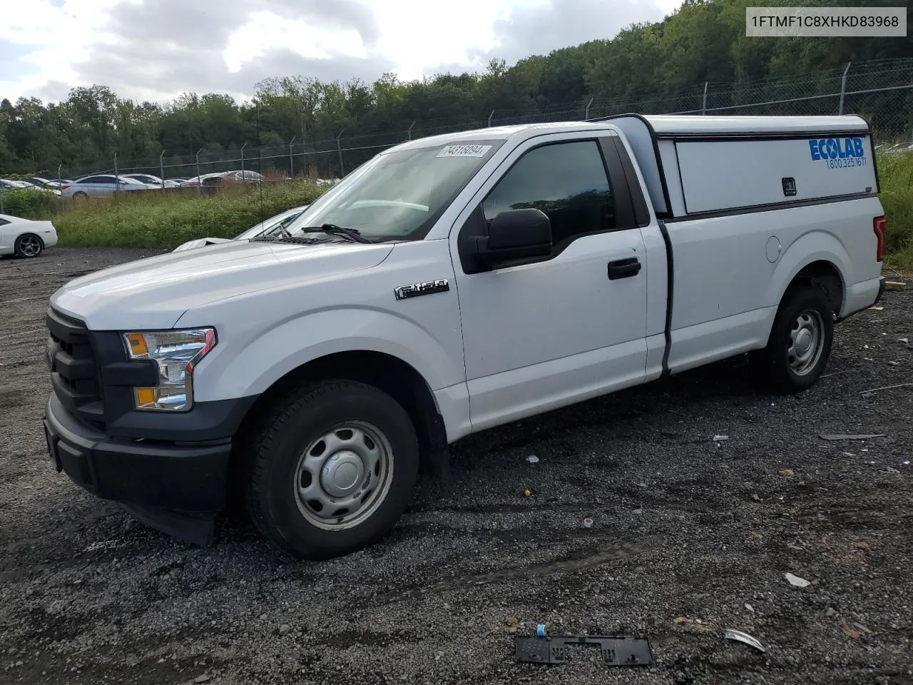 2017 Ford F150 VIN: 1FTMF1C8XHKD83968 Lot: 74316094