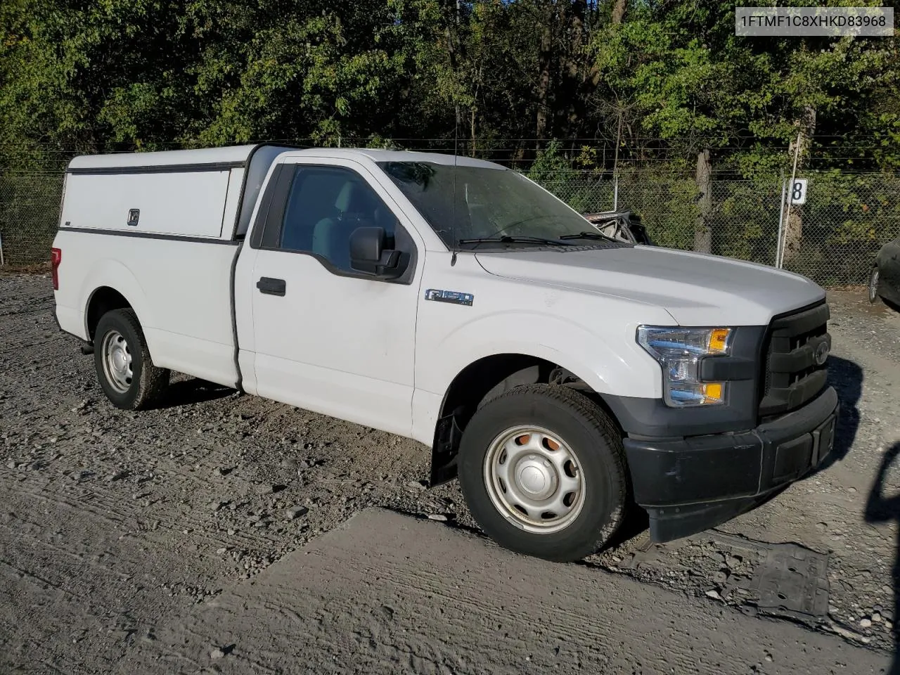 2017 Ford F150 VIN: 1FTMF1C8XHKD83968 Lot: 74316094