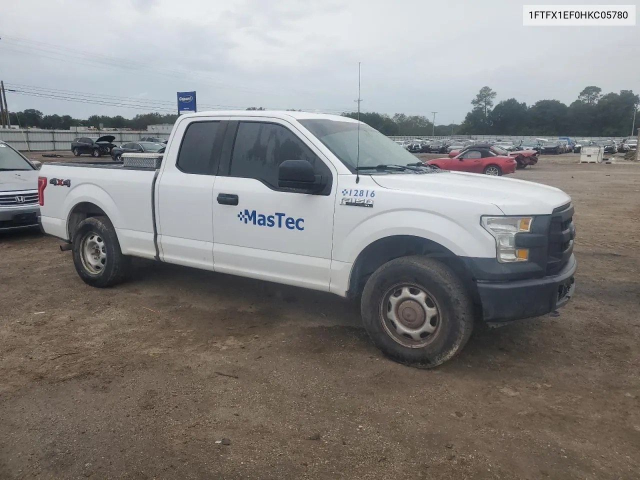 2017 Ford F150 Super Cab VIN: 1FTFX1EF0HKC05780 Lot: 74389354