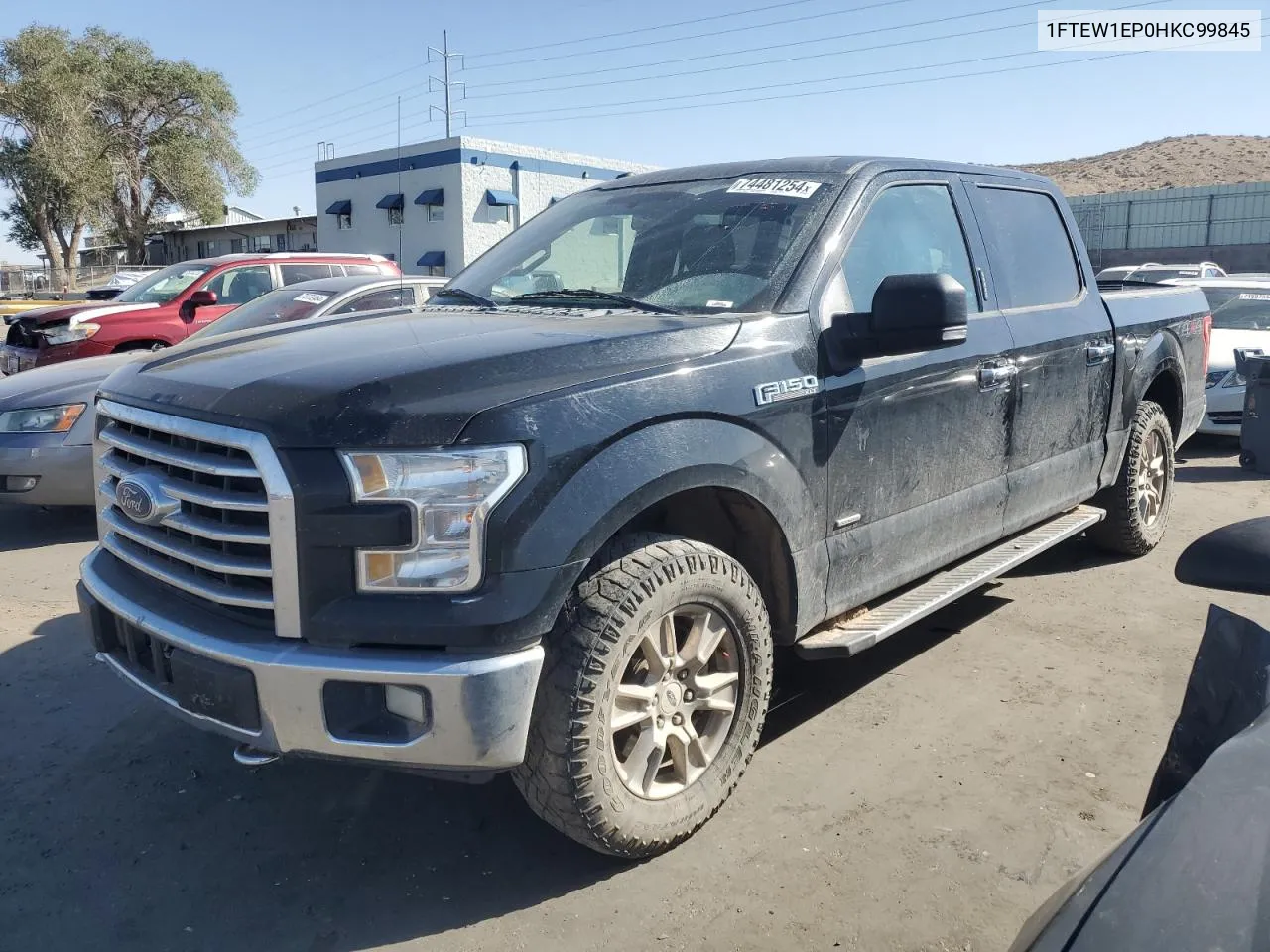 2017 Ford F150 Supercrew VIN: 1FTEW1EP0HKC99845 Lot: 74481254