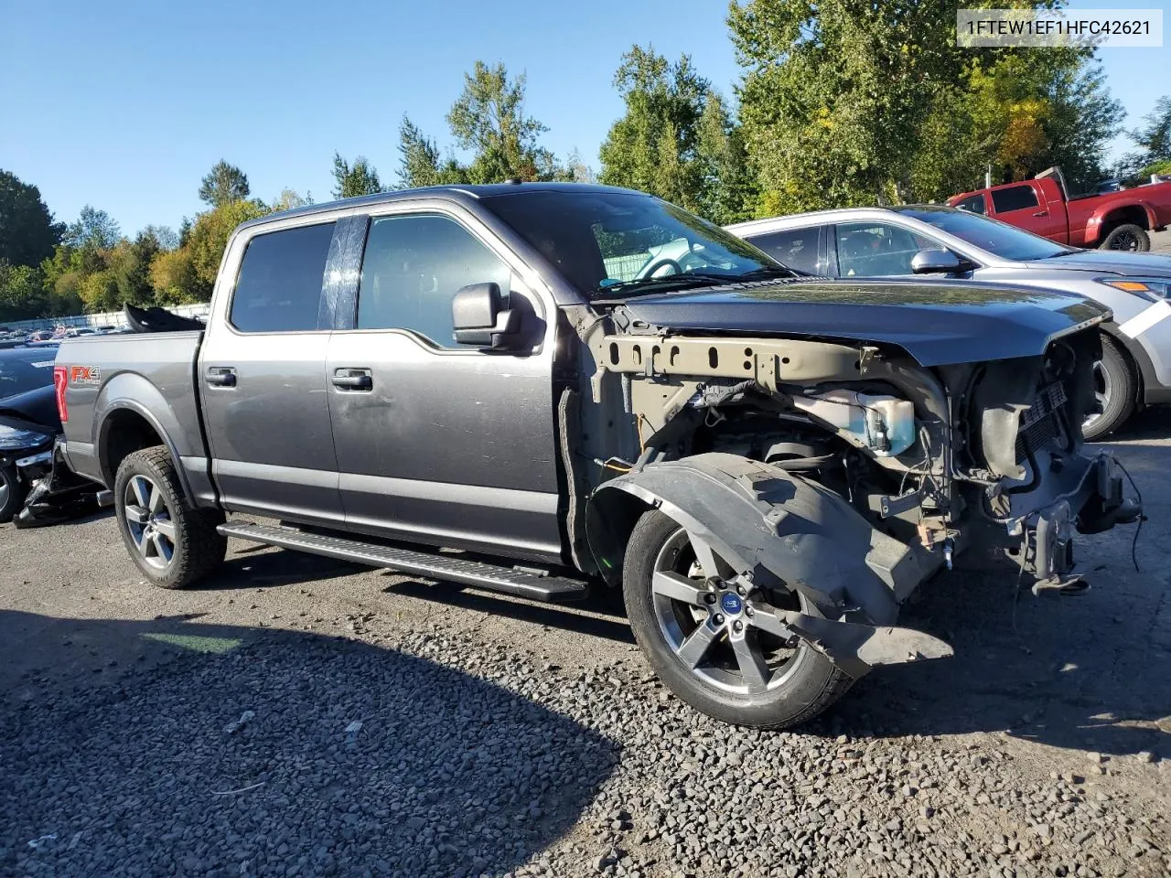 2017 Ford F150 Supercrew VIN: 1FTEW1EF1HFC42621 Lot: 74523144