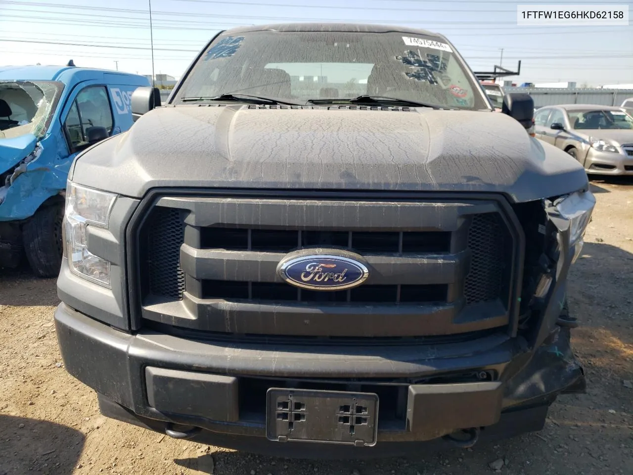 2017 Ford F150 Supercrew VIN: 1FTFW1EG6HKD62158 Lot: 74575444