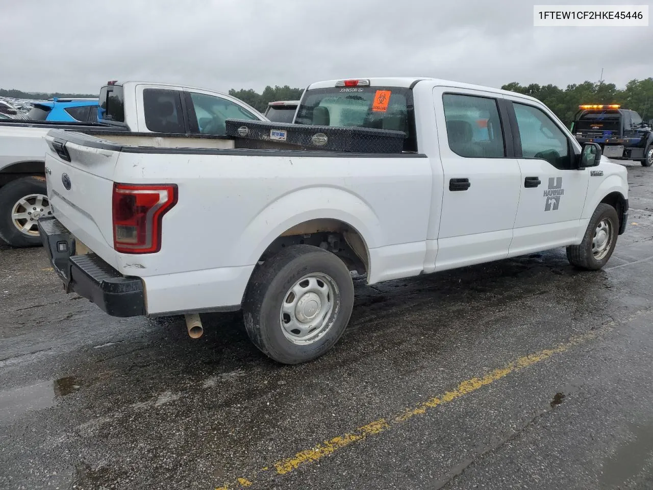 2017 Ford F150 Supercrew VIN: 1FTEW1CF2HKE45446 Lot: 74583874