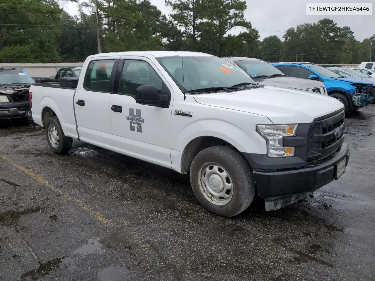 2017 Ford F150 Supercrew VIN: 1FTEW1CF2HKE45446 Lot: 74583874