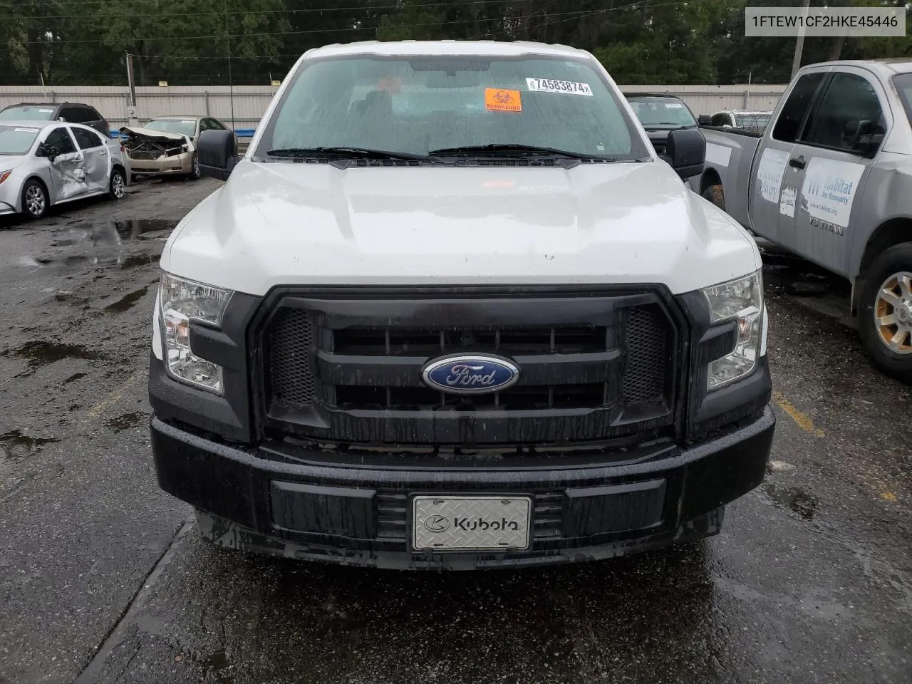 2017 Ford F150 Supercrew VIN: 1FTEW1CF2HKE45446 Lot: 74583874