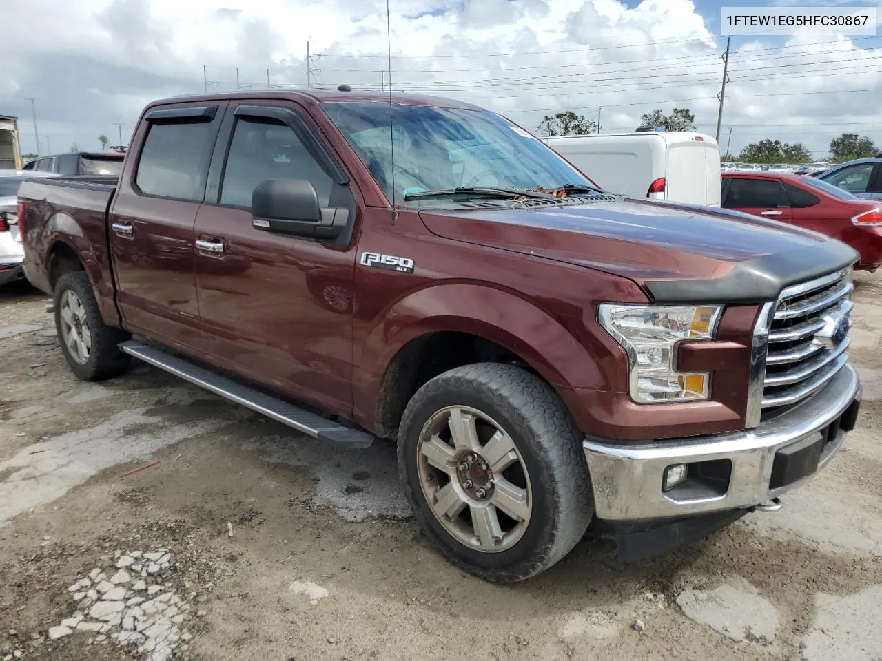 2017 Ford F150 Supercrew VIN: 1FTEW1EG5HFC30867 Lot: 74643554