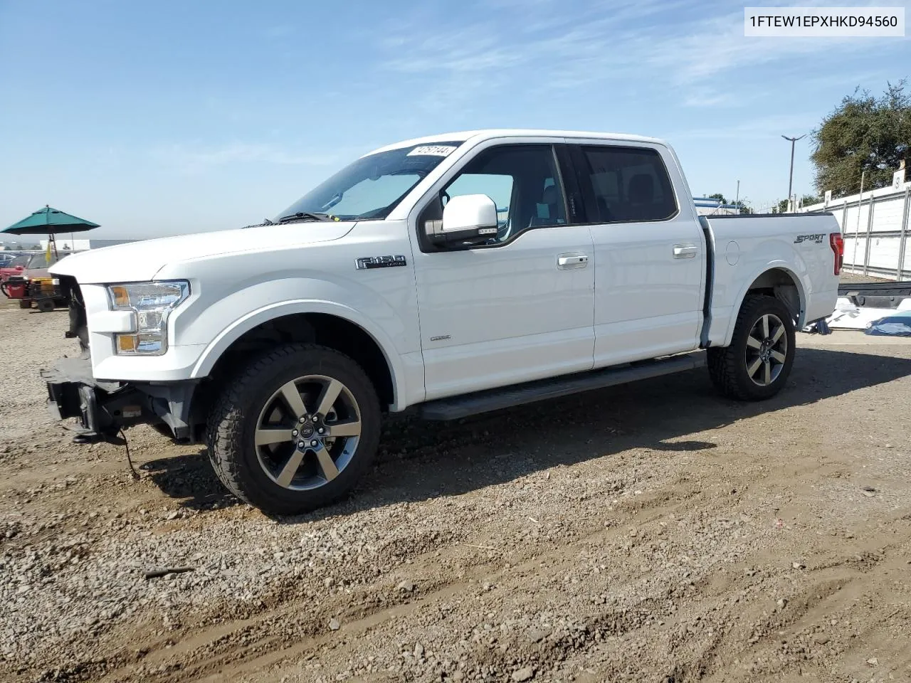 2017 Ford F150 Supercrew VIN: 1FTEW1EPXHKD94560 Lot: 74757144