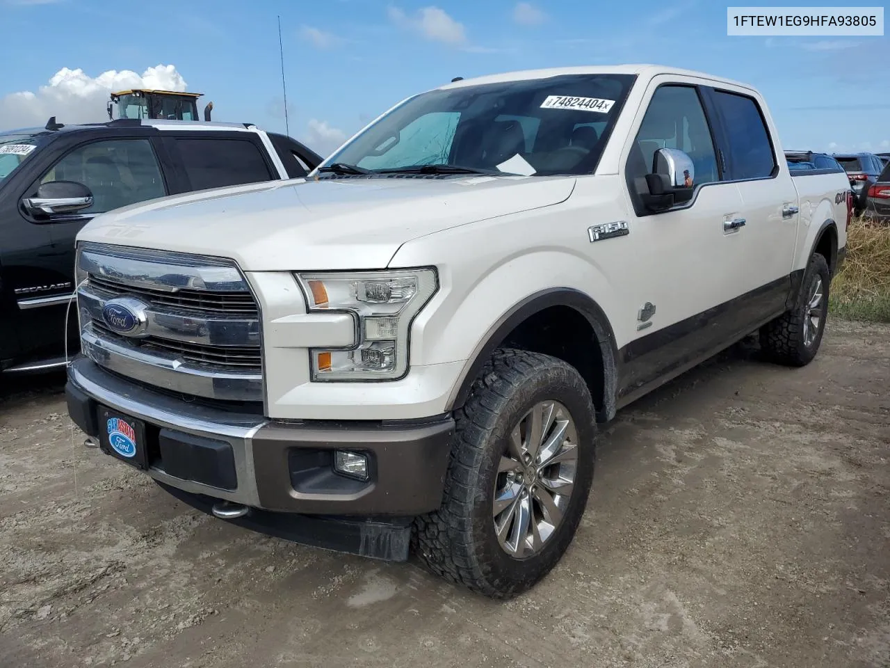 2017 Ford F150 Supercrew VIN: 1FTEW1EG9HFA93805 Lot: 74824404