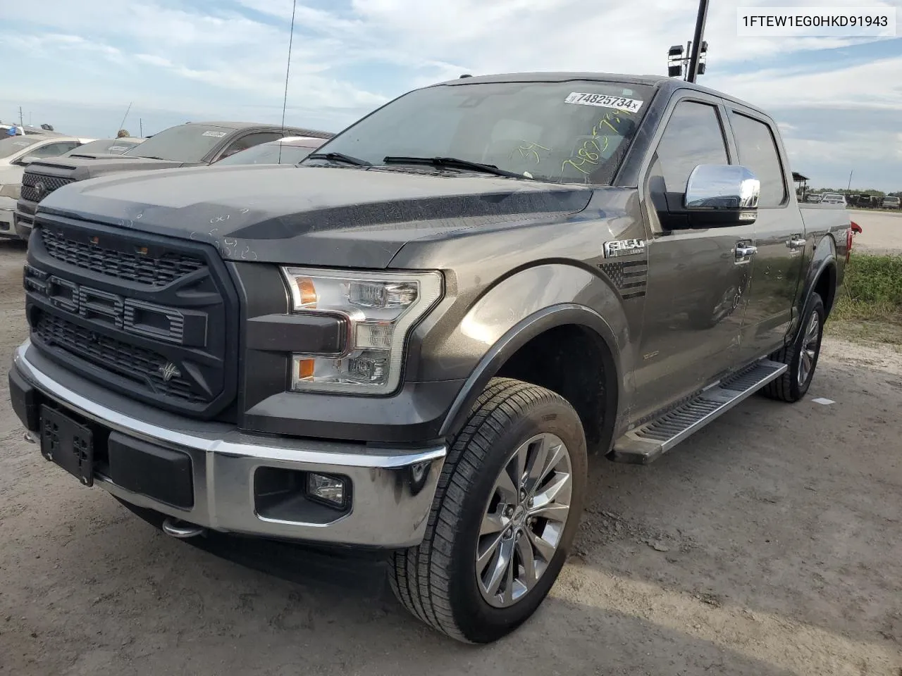 2017 Ford F150 Supercrew VIN: 1FTEW1EG0HKD91943 Lot: 74825734