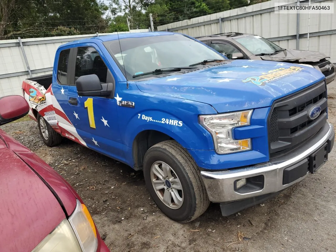 1FTEX1C80HFA50463 2017 Ford F150 Super Cab