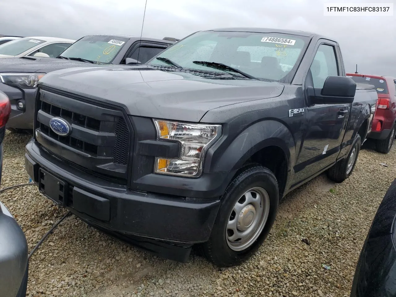 2017 Ford F150 VIN: 1FTMF1C83HFC83137 Lot: 74886584