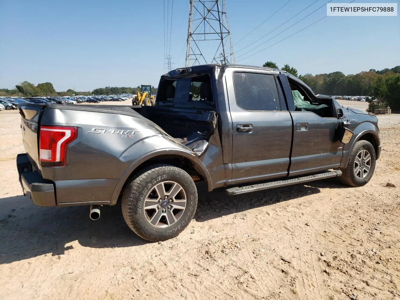 2017 Ford F150 Supercrew VIN: 1FTEW1EP5HFC79888 Lot: 74890664