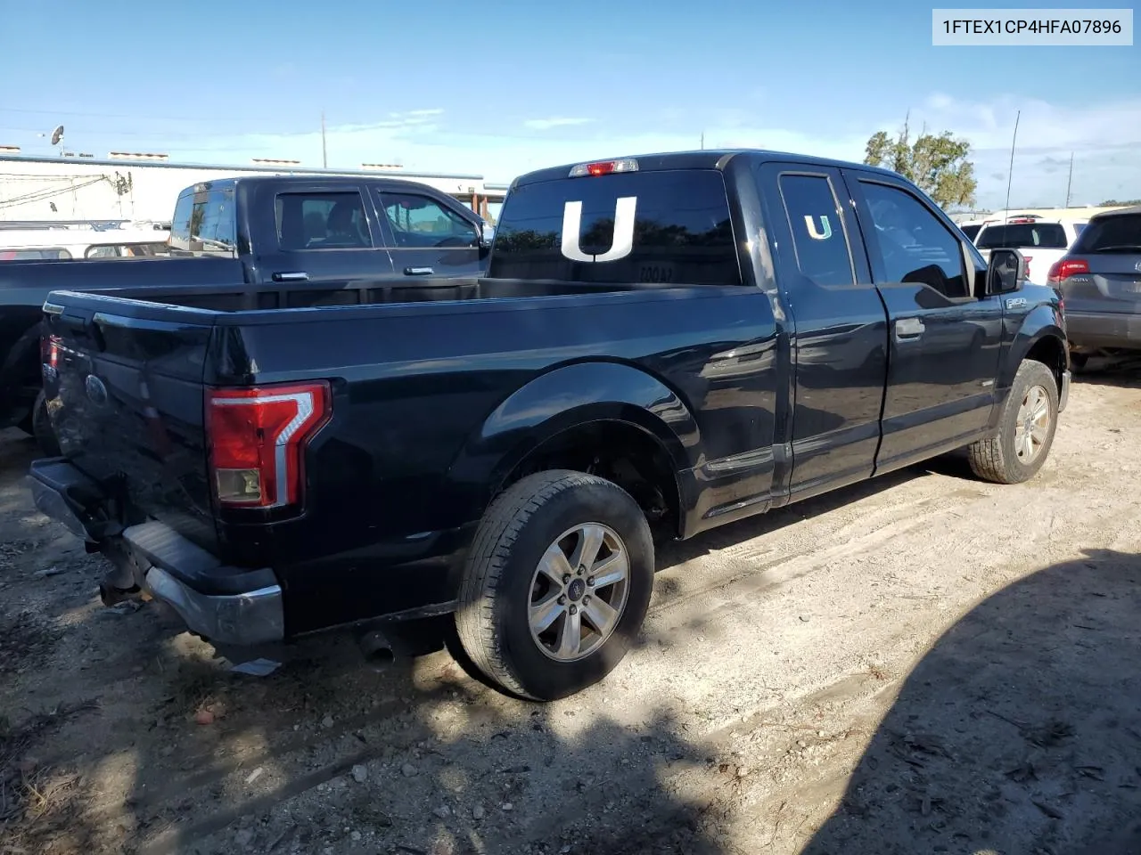 2017 Ford F150 Super Cab VIN: 1FTEX1CP4HFA07896 Lot: 74942914