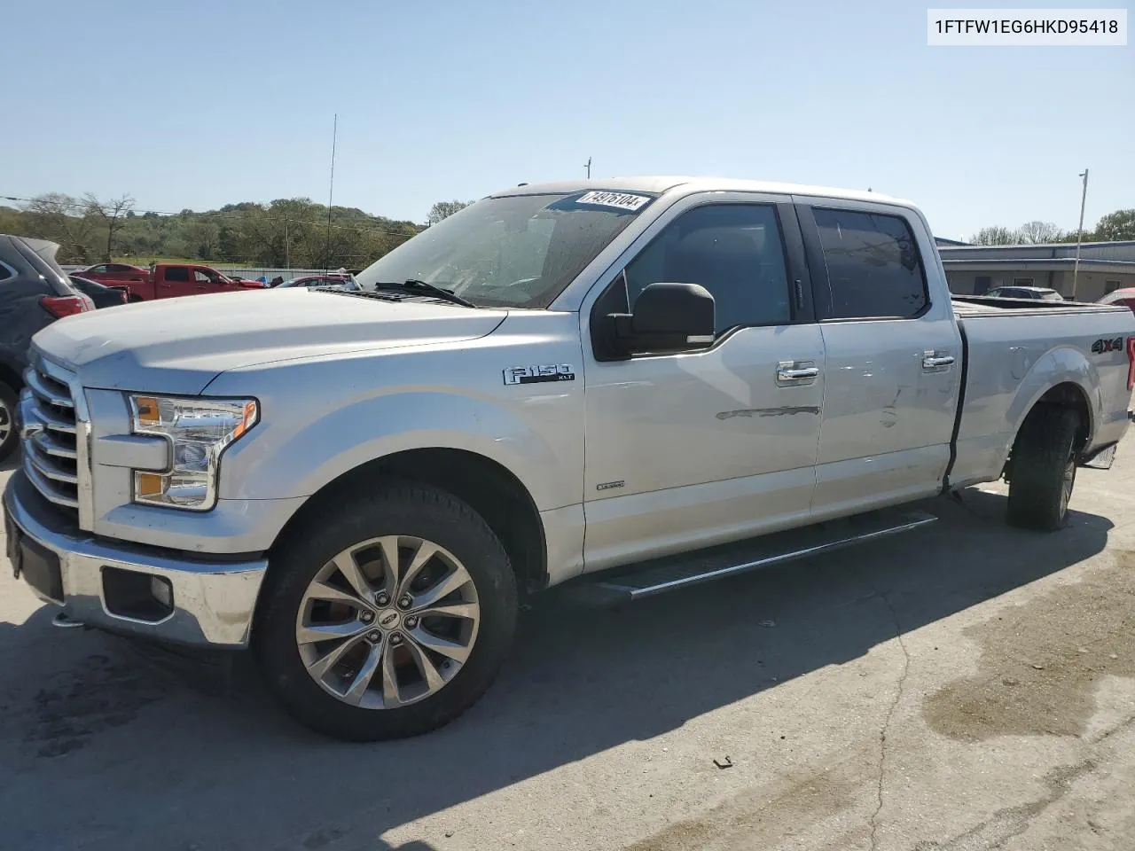 2017 Ford F150 Supercrew VIN: 1FTFW1EG6HKD95418 Lot: 74976104