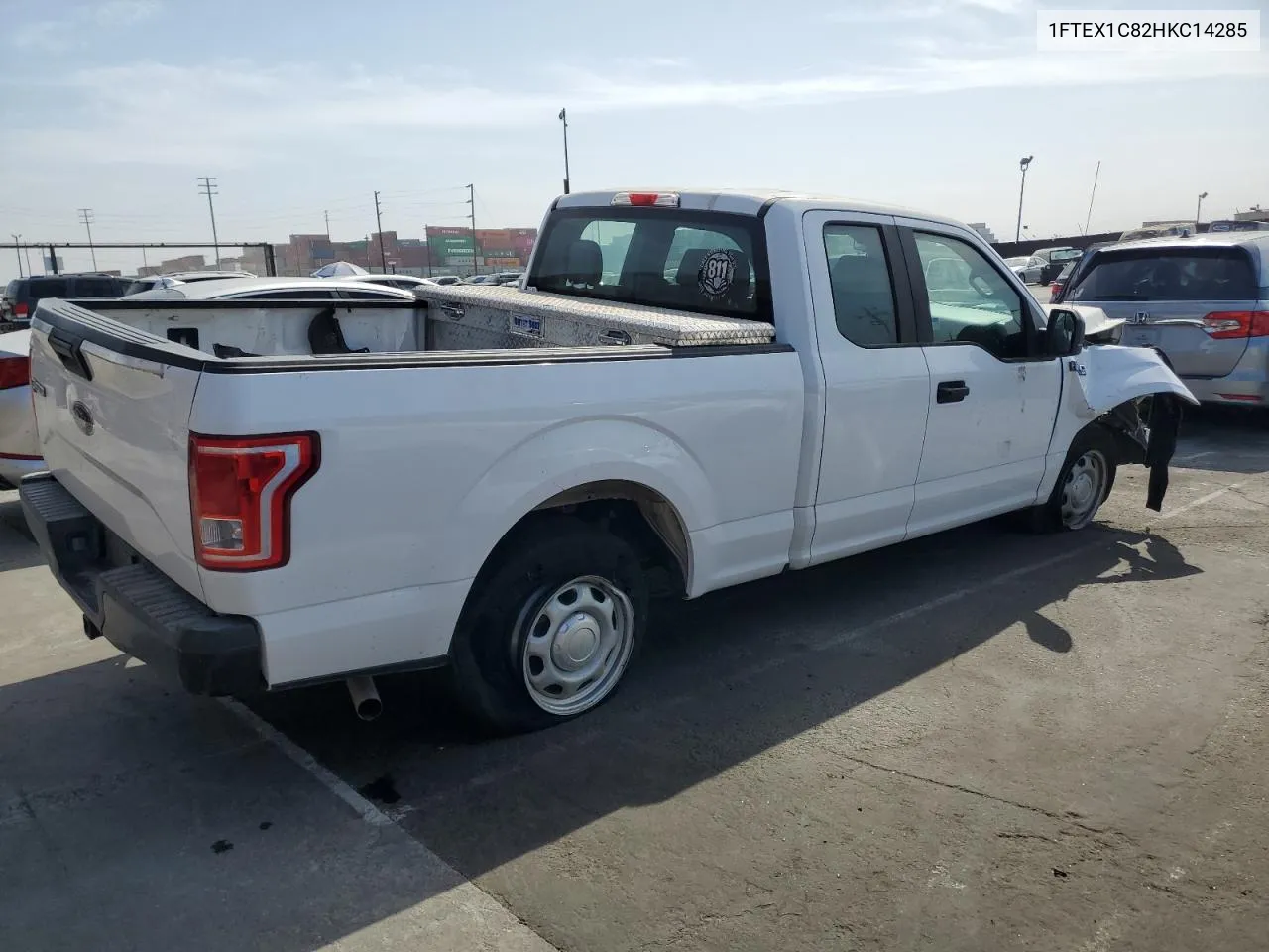 2017 Ford F150 Super Cab VIN: 1FTEX1C82HKC14285 Lot: 75042714