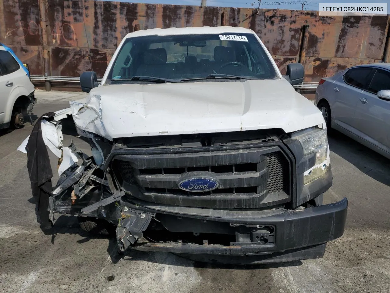 2017 Ford F150 Super Cab VIN: 1FTEX1C82HKC14285 Lot: 75042714