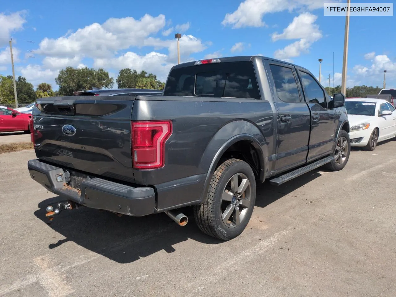 2017 Ford F150 Supercrew VIN: 1FTEW1EG8HFA94007 Lot: 75196934